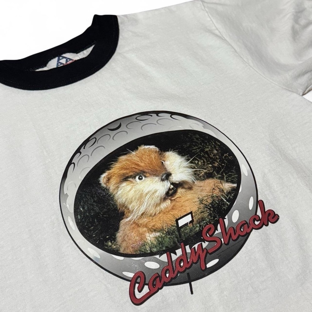 Vintage 90s Caddy Shack Golf Bill Murray Chevy Chase Movie Promo T-shirt Small
